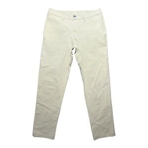 Lululemon Mens Classic ABC Warpstrmeme Pachinko Pants Khaki 32X30